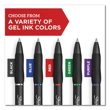 Sharpie® S-Gel™ S-gel High-performance Gel Pen, Retractable, Medium 0.7 Mm, Blue Ink, Black Barrel, 36-pack freeshipping - TVN Wholesale